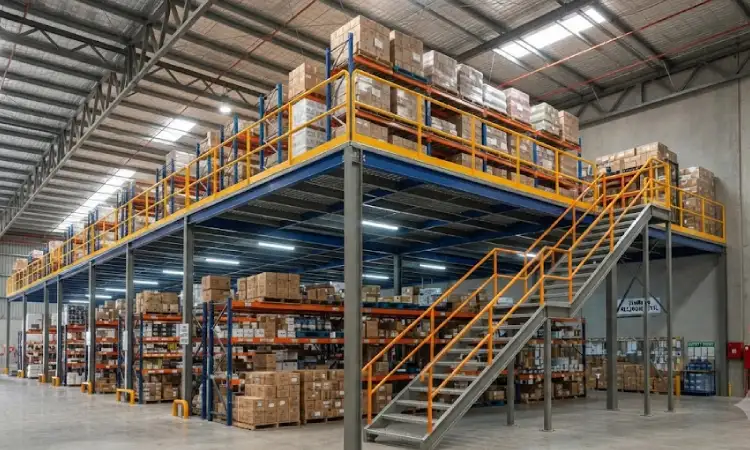 Keunggulan rak gudang mezzanine, Sumber: AI